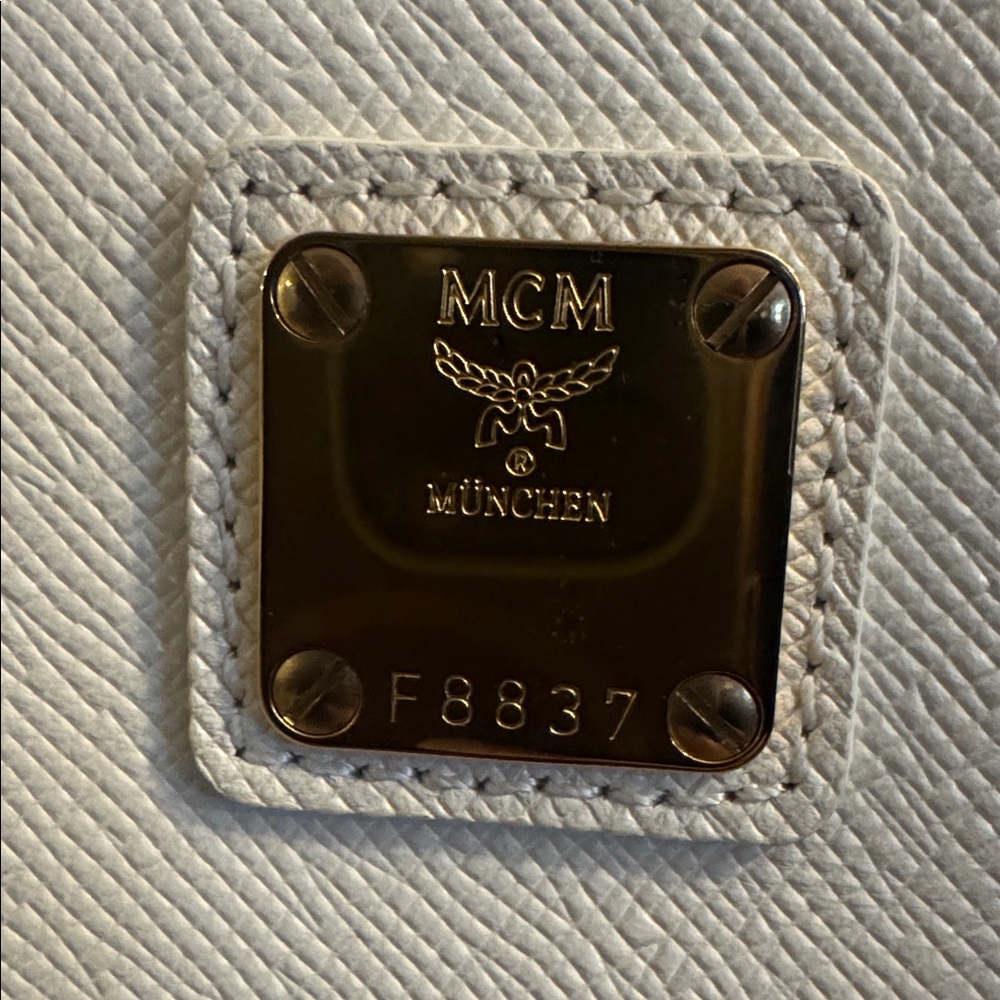 MCM Large Boston Bag with Gold Hardware - Picture 4 of 14